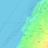 芳苑鄉地形图、海拔、地势