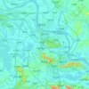 鄂州市地形图、海拔、地势
