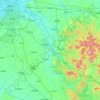 阿什河地形图、海拔、地势