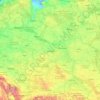 维斯瓦河地形图、海拔、地势