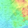 同奈省地形图、海拔、地势