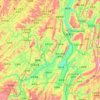 思南县地形图、海拔、地势