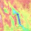Death Valley National Park地形图、海拔、地势