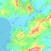塞尔丘克地形图、海拔、地势