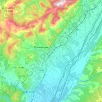 04100地形图、海拔、地势