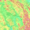 Perugia地形图、海拔、地势