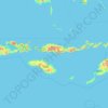 东努沙登加拉省地形图、海拔、地势