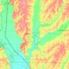 Fremont County地形图、海拔、地势