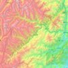 汶川卧龙特别行政区地形图、海拔、地势