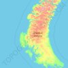 尤日內島地形图、海拔、地势