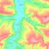 Novohrodivka urban hromada地形图、海拔、地势