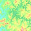 Rough River Lake地形图、海拔、地势