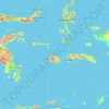 摩鹿加群岛地形图、海拔、地势