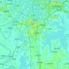 江夏区地形图、海拔、地势