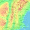 Connecticut River地形图、海拔、地势
