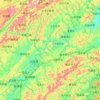 沅陵县地形图、海拔、地势