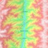 洛本卓白族乡地形图、海拔、地势