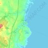 Ogunquit地形图、海拔、地势