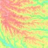Poweshiek County地形图、海拔、地势