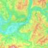 彼尔姆地形图、海拔、地势