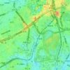代々木地形图、海拔、地势