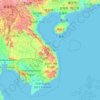 越南地形图、海拔、地势