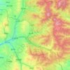 离石区地形图、海拔、地势
