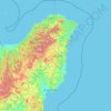 Gisborne地形图、海拔、地势