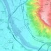 大肚區地形图、海拔、地势