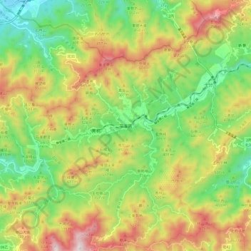 平溪區地形图、海拔、地势