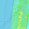 Bergen aan Zee地形图、海拔、地势