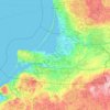 加里宁格勒州地形图、海拔、地势