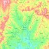高平市地形图、海拔、地势