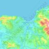 丹吉尔地形图、海拔、地势