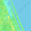 Ormond Beach地形图、海拔、地势