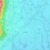 清迈地形图、海拔、地势