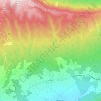 Cruis地形图、海拔、地势