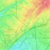 Chilonzor Tumani地形图、海拔、地势