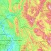 Rieti地形图、海拔、地势