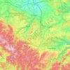 Ilm-Kreis地形图、海拔、地势