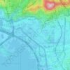 深水埗區地形图、海拔、地势
