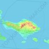 巴厘省地形图、海拔、地势