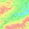 洛宁县地形图、海拔、地势