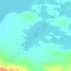湾湖地形图、海拔、地势