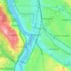 Milwaukie地形图、海拔、地势
