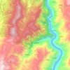 金江白族乡地形图、海拔、地势