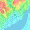 Lydney地形图、海拔、地势