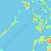 巴拉望省地形图、海拔、地势