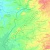 布希亞郡地形图、海拔、地势