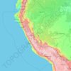 秘鲁地形图、海拔、地势